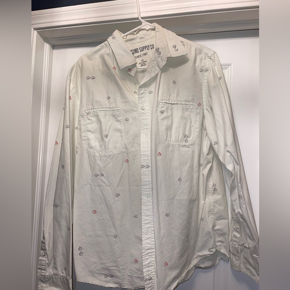 Men’s L Mossimo Supply Co Casual Button-Down Shirt